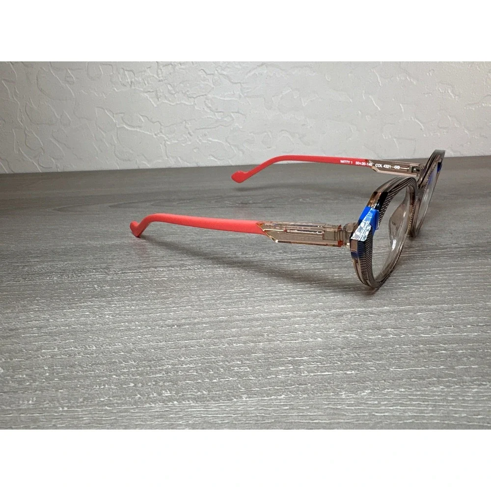 FACE‎ A FACE WITTY 1 Geometric Cat Eye Eyeglasse Frames Paris Hand Made Italy